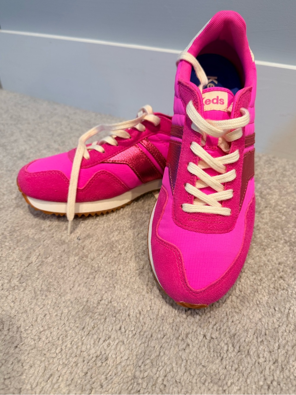 Keds Hot Pink Retro-Style Women's Sneakers
